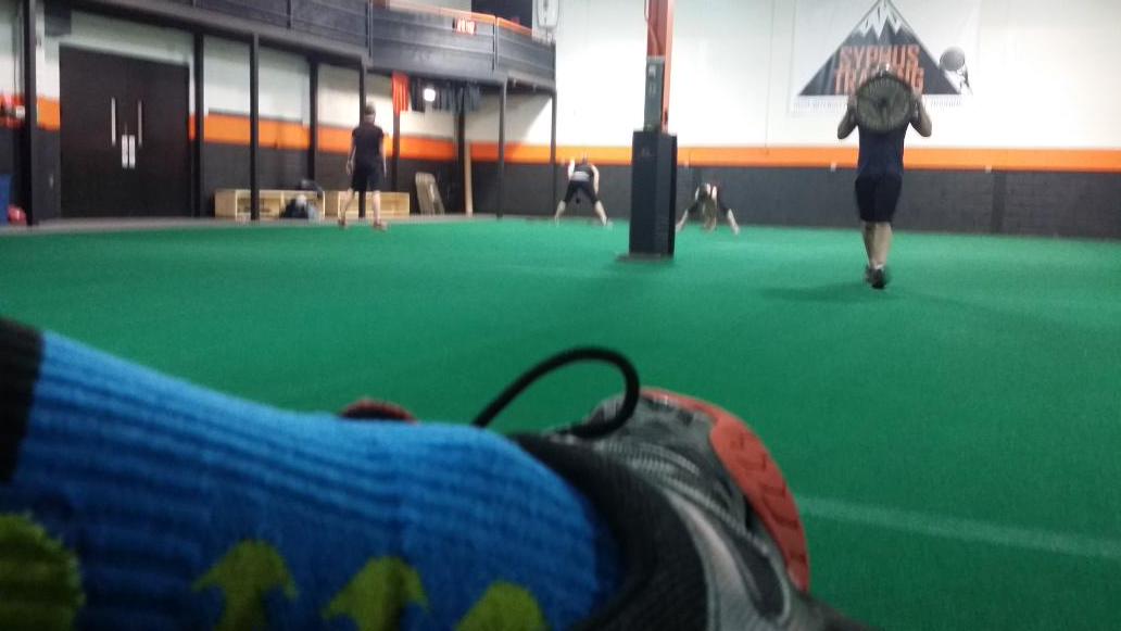 SyphusNation's tweet photo. I've got my lucky socks but only half of my squad! @sam_wandmacher @rrwando @mwand3 @kwdenewith http://t.co/FHdsmJCf4L