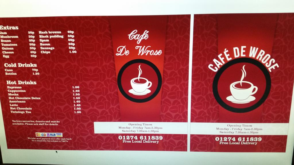 cafedewrose's tweet photo. Opening Monday 12th January 2015 http://t.co/mRPw2QNnsx
