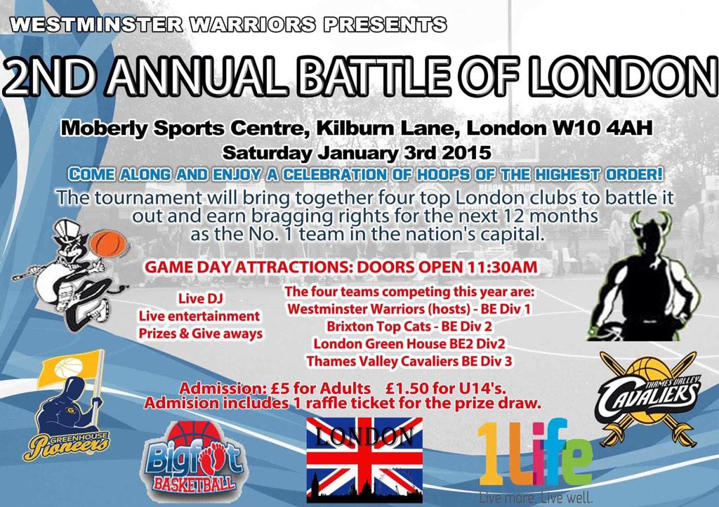 d_addman's tweet photo. Game 1 12:15pm
Green House V Thames Vally 

Game 2 
Westminster Warriors v Brixton

Game 3 
3rd Place Game

Final: http://t.co/61tQ2NpA1l