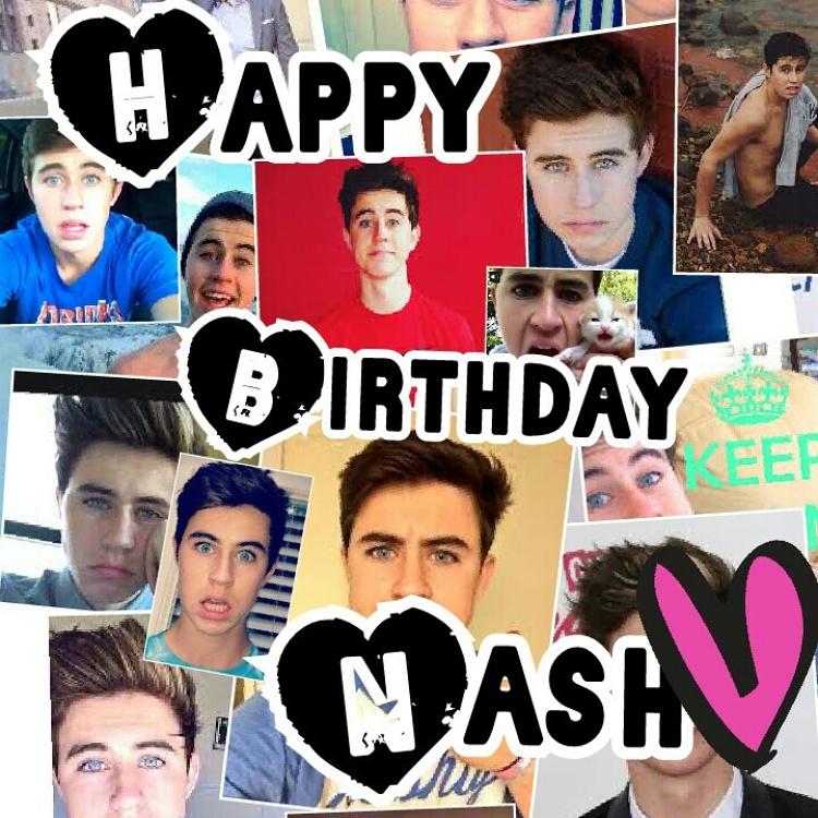 HAPPY BIRTHDAY NASH GRIER!!!!!! IM GONNA CRY BECAUSE YOU\RE 17 BUT YOU CAME SO FAR AND I LOVE YOU SO MUCH!!! 