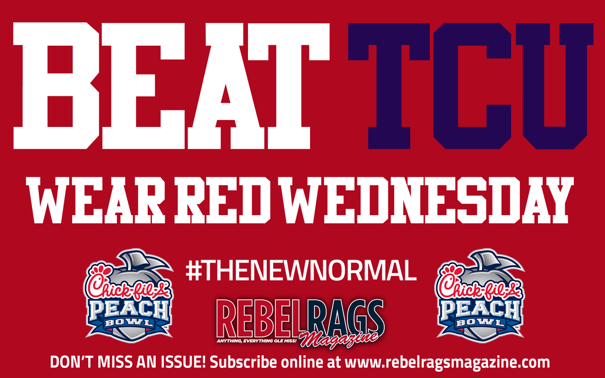It's here #GameWeek! ... #WearRedWednesday wherever you are!  #OleMiss #BeatTCU