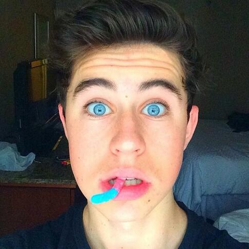 Today\s Nash Grier birthday.
Happy birthday Nash has a nice day    