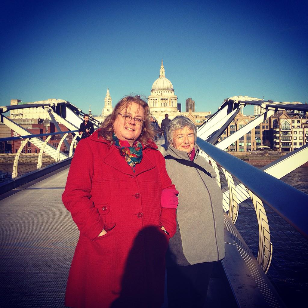 A beautiful day with the Muma and grandmama at St.Paul's cathedral.