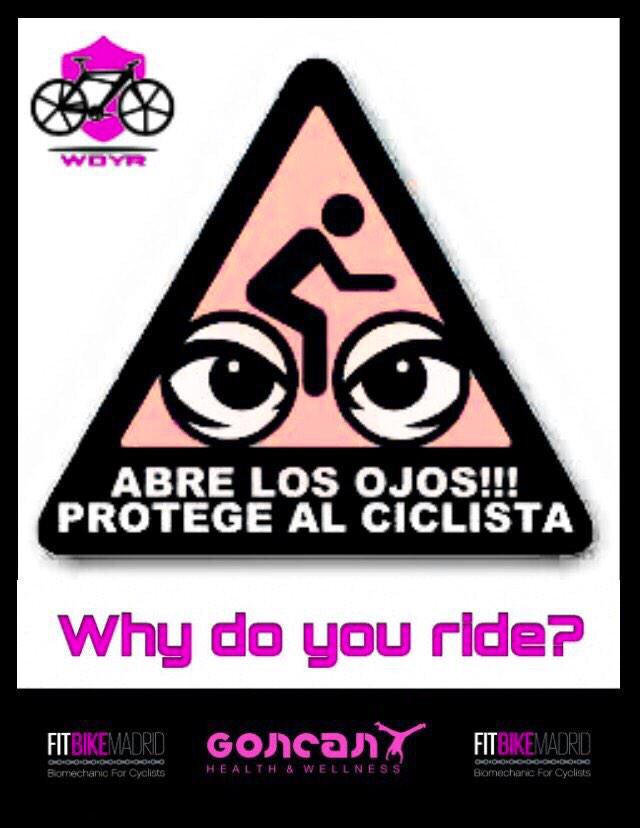 WHYDYR's tweet photo. ‼️ABRE LOS OJOS. PROTEGE A LA CICLISTA‼️ http://t.co/HstLxOmxUw