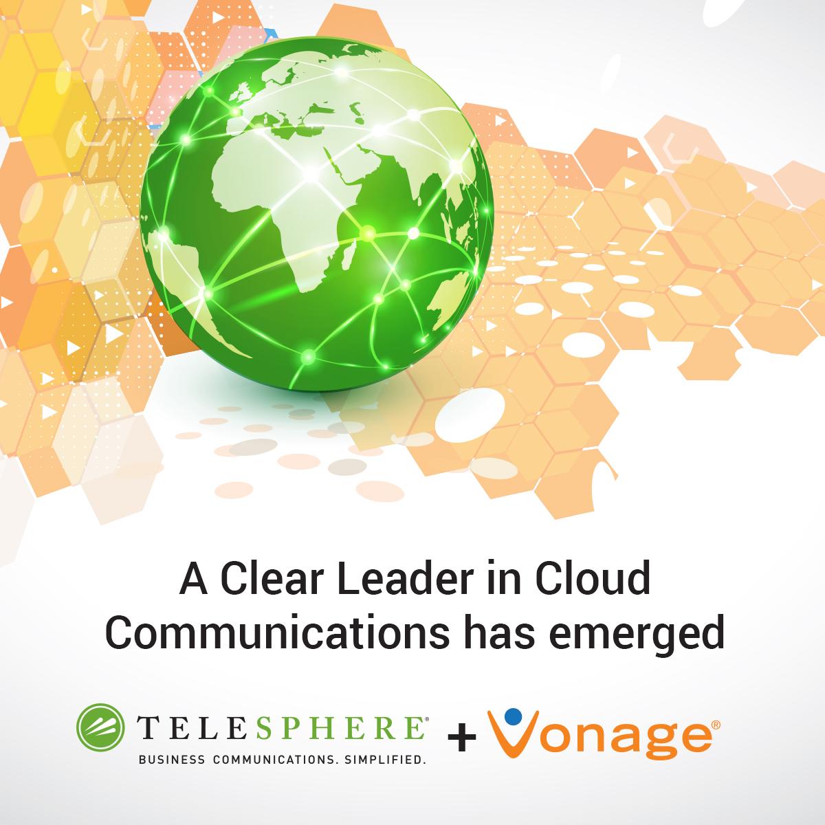 The merger of <a href="/Vonage/">Vonage</a> and Telesphere is complete, creating a clear leader in cloud communications. #UCaaS