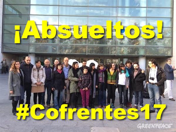 beatriua's tweet photo. MT@xpaba: #Cofrentes17 Absueltos 👏👏👏 #justicia_sí
@greenpeace_esp #Greenpeace 🐳 💐 🆓
http://t.co/bR8WDE9FXX
#Mision45 http://t.co/AIs6rfu9hB