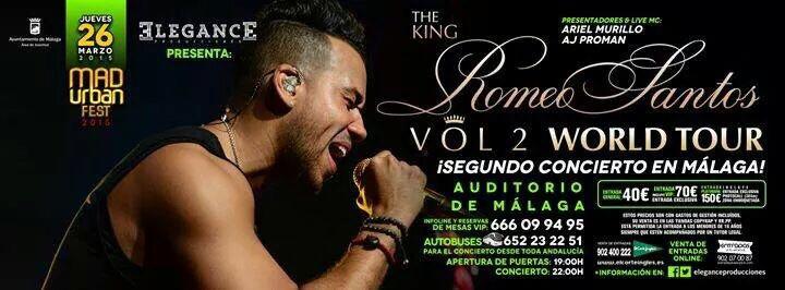 ALMERIA_RRPP's tweet photo. ¿Te quedaste sin entrada de Romeo Santos? Pues no te preocupes, hazte con la tuya ya. http://t.co/JhBruR6Kq1
