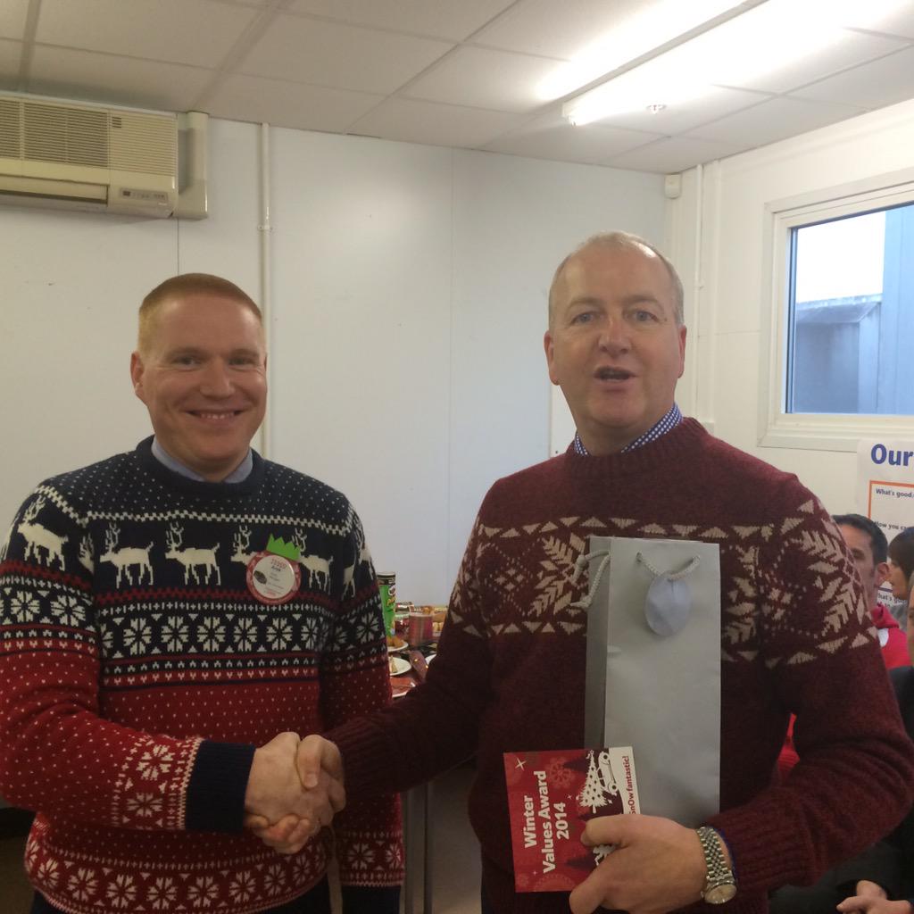 SiSi_w's tweet photo. Well done to Arek Cawapaski for his Values Award today. @Ricky_Wheeler #12days http://t.co/f15YQ9fX5u