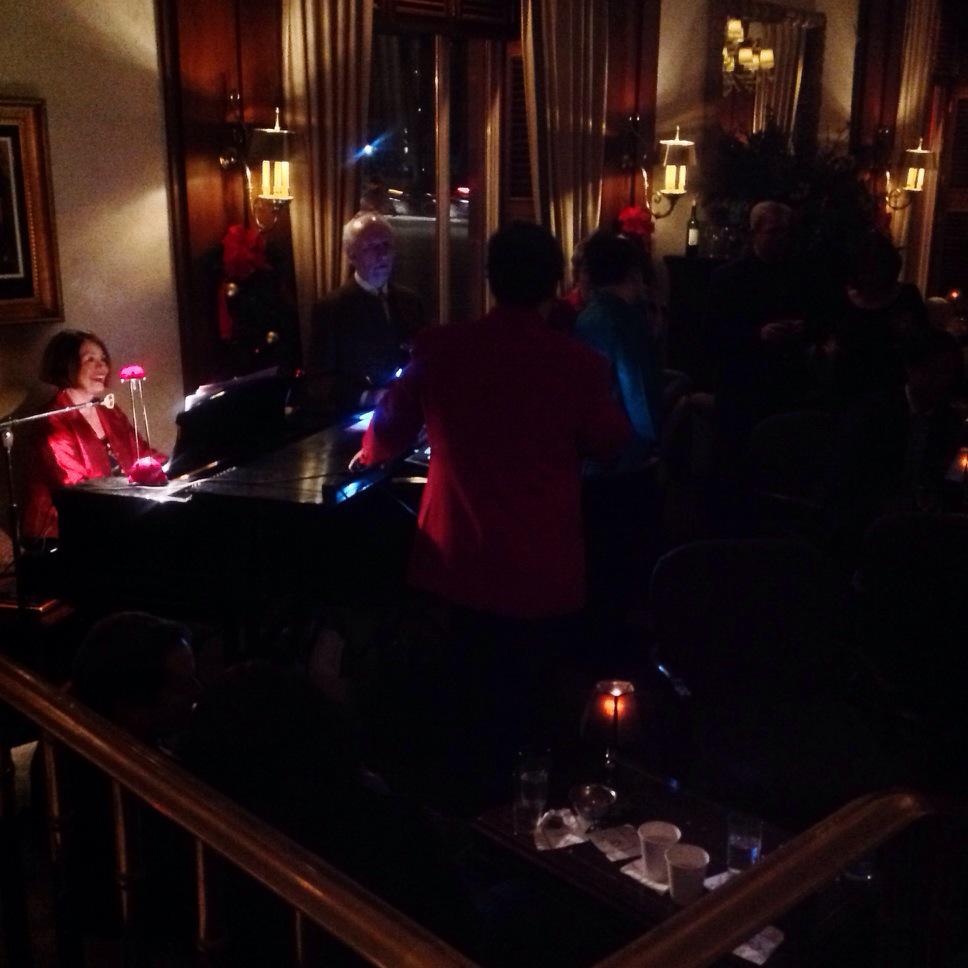 Playing and singing for the New York Athletic Club 2nd Annual Christmas Sing.