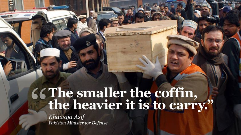 tparsi's tweet photo. “The smaller the coffin, the heavier it is to carry,” #Pakistan Minister tells @camanpour. #PeshawarAttack @rezaaslan http://t.co/UONL2E4n0S