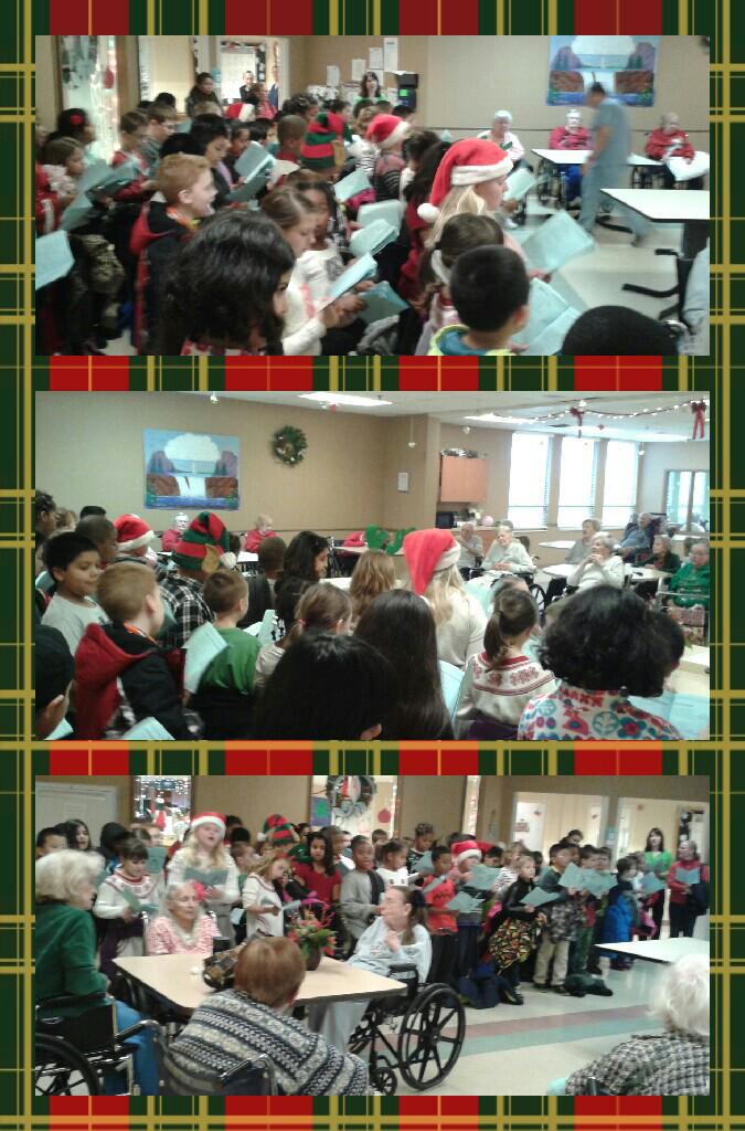 3rd_Mrs_Miller's tweet photo. 3rd graders singing to residents at Burgess Square http://t.co/SOYgif3yaU http://t.co/K05pUsIguO