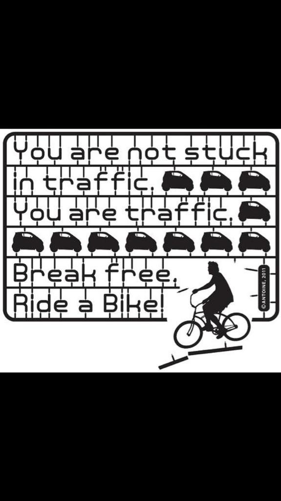RT <a href="/BikeBikeYYC/">BikeBike Inc</a>: You are not stuck in traffic, you are traffic. Break free. #yycbike #yegbike #bikeyvr #biketo