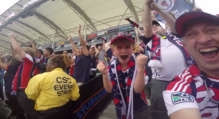 MLS's tweet photo. A father surprises his twin boys, @NERevolution fans, with a trip to #MLSCup: http://t.co/FGKq8X1DXt http://t.co/n6afqVEXyT