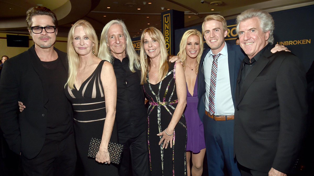 Brad Pitt, His Kids, <a href="/LouisZamperini/">Louis Zamperini</a>'s Family Fill in for Angelina Jolie at #Unbroken Premiere on.variety.com/1zn1XJ9