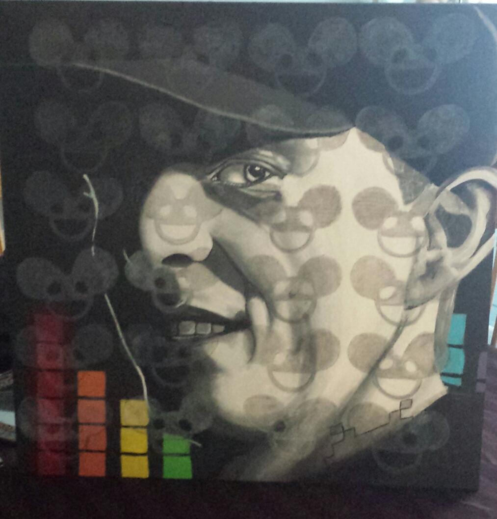  happy birthday! Here\s a painting my daughter painted of   