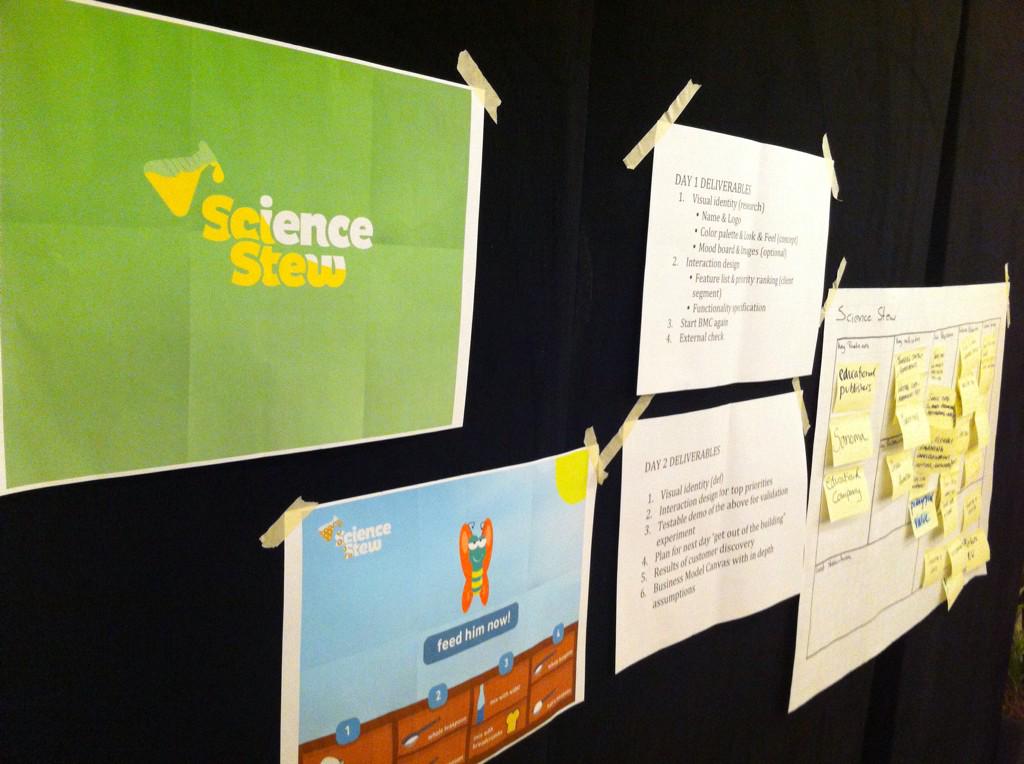 Science_Stew's tweet photo. The creative process continues. Another hard but productive day in Sanoma's Learning Lab bootcamp #sll2014 http://t.co/7qPU5ZjE8I