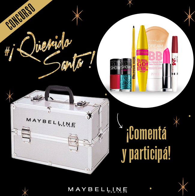 maybellinearg's tweet image. ¿Cuáles son productos tus favoritos MNY? Comentá usando el hashtag #QueridoSanta  y mencioná a una amiga.