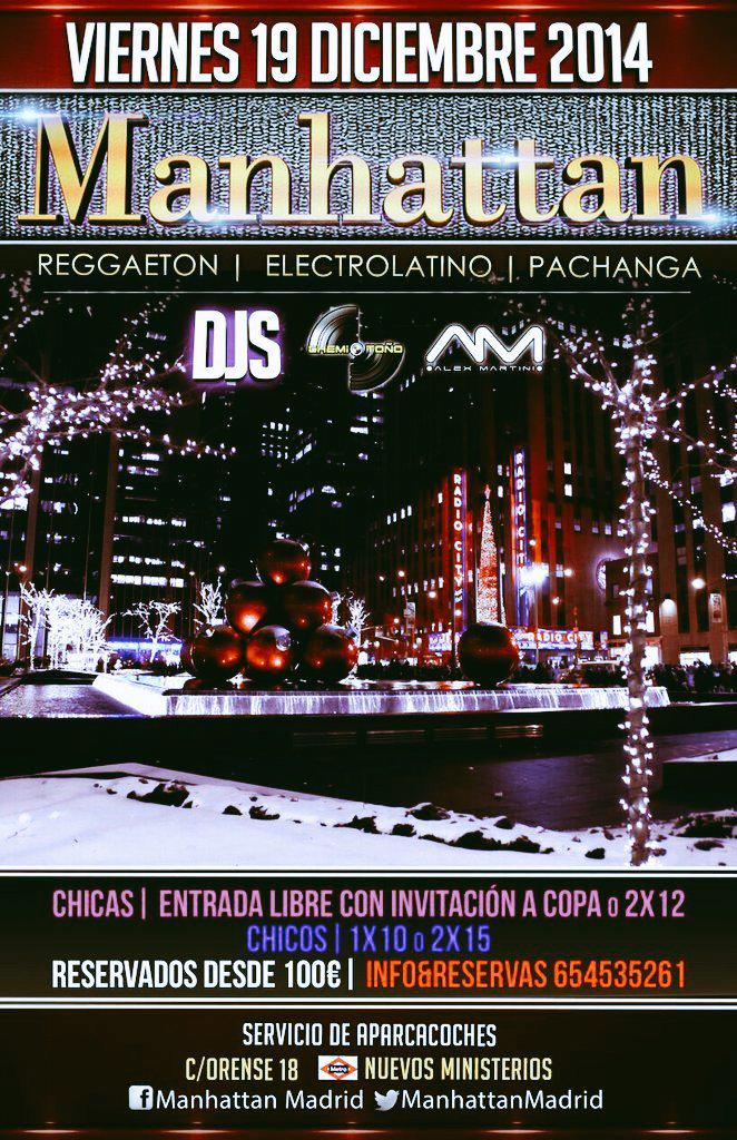 MariTuds9's tweet photo. Este viernes 19 vn a @ManhattanMadrid  listas mari mar Tudela mas Info priv http://t.co/C1xzDRBbAh