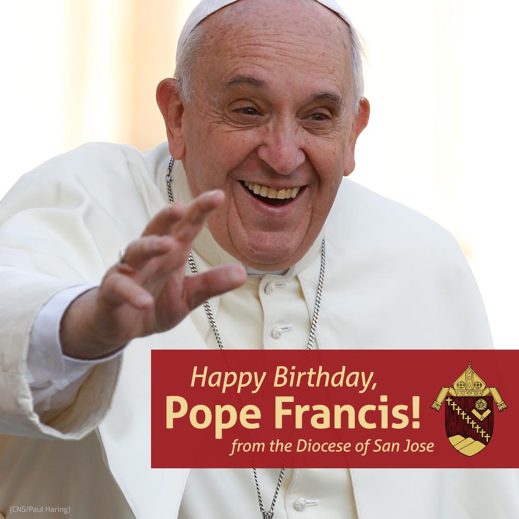 Happy birthday to our Pope Francis! 