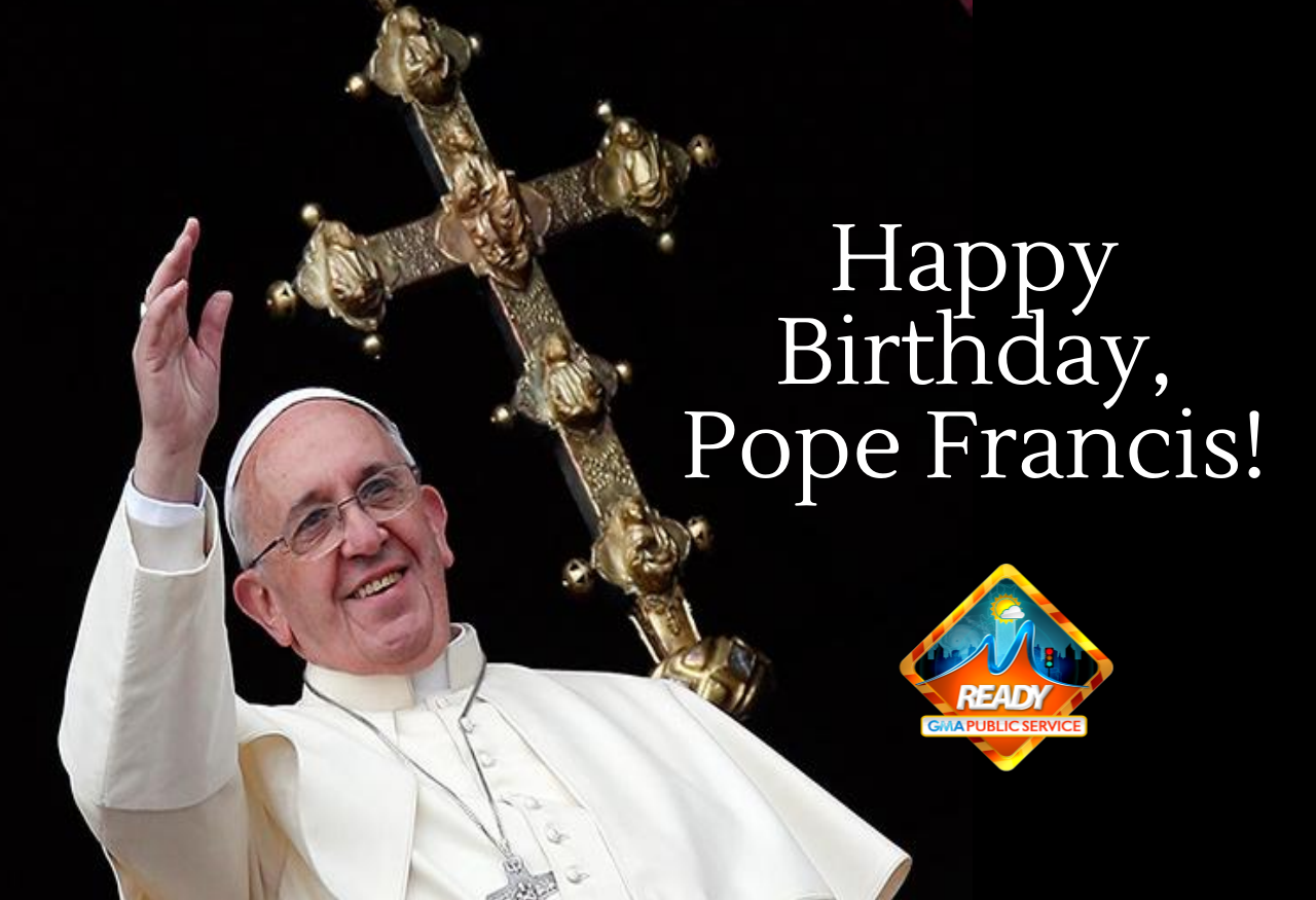  Together, lets greet Pope Francis ( a happy birthday today, December 17!  Birthday!     