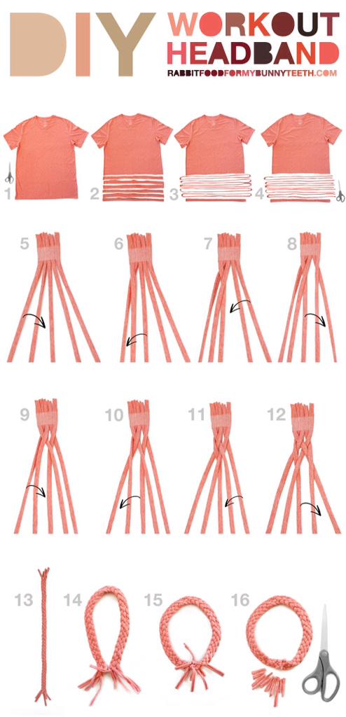 ____DIY_____'s tweet image. When I go to the gym I have to feel cute so why not make one of these out of an old t-shirt?!!!!