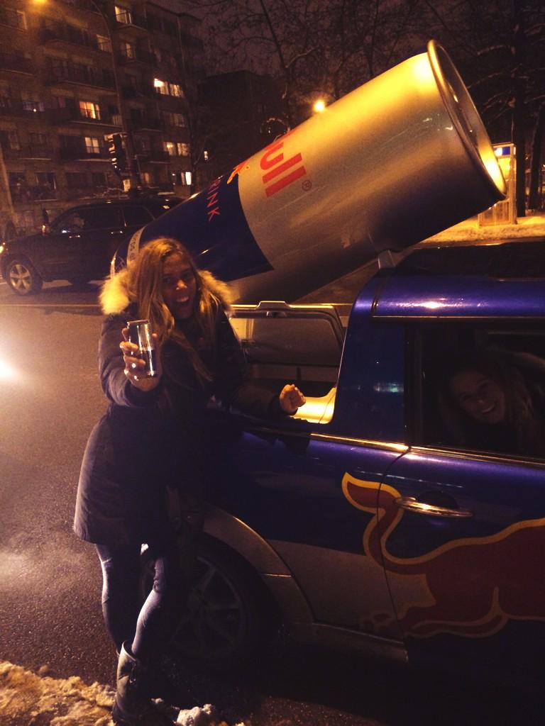maadmaude's tweet photo. @RedBullCanada Delivered especially for me at school for my final exam !!! Thanks girls #WingsNeeded http://t.co/w5YoQHtSLK