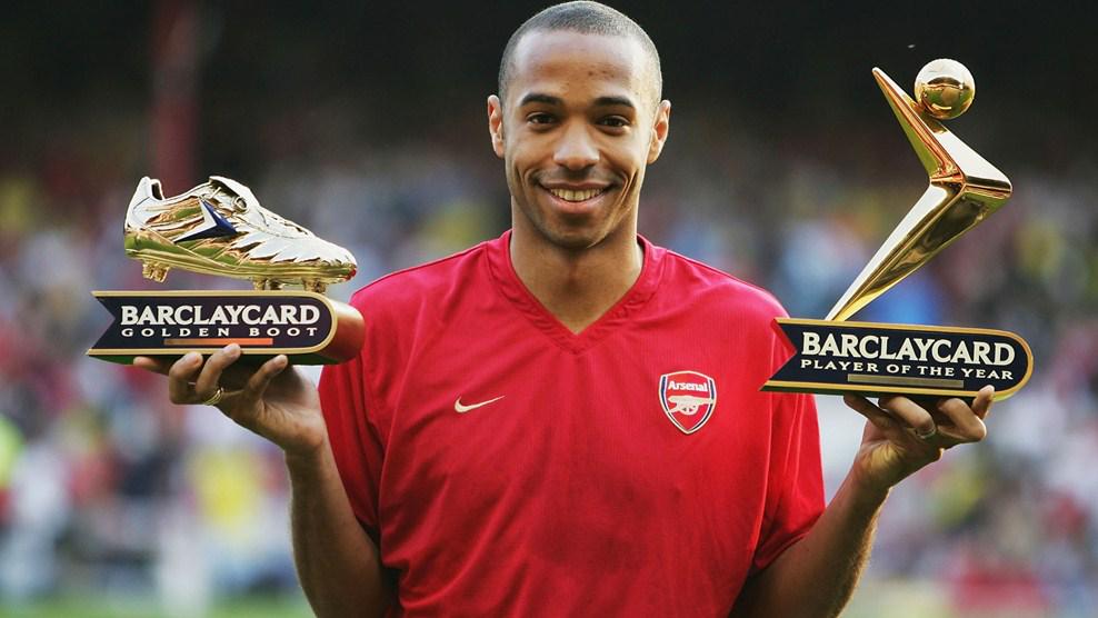 Henry wins golden boot and player of the year at Arsenal