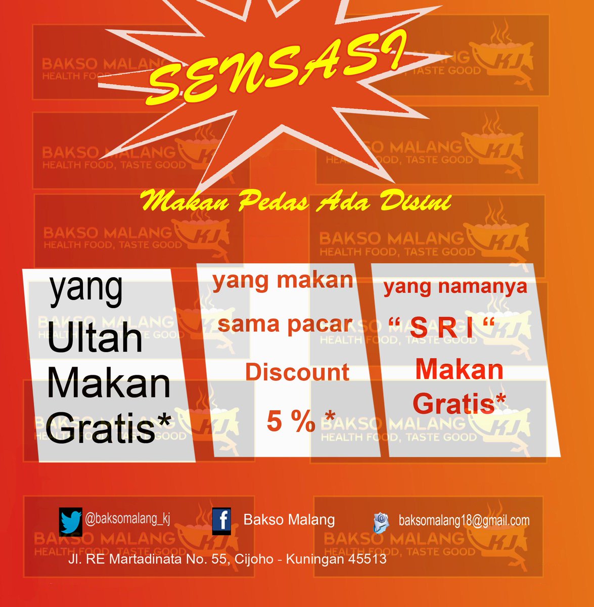 Via <a href="/baksomalang_kj/">Bakso Malang</a>: Sensasi pedas ada disini #kulinerKNG