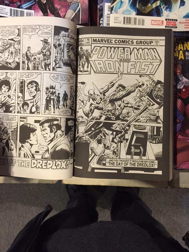 RelicLord's tweet image. .@JakobDavies if U rly like #IronFist &amp;amp; don't mind BW bks get #MarvelEssentials #PowerMan&amp;amp;IronFist 4 his 1st stories