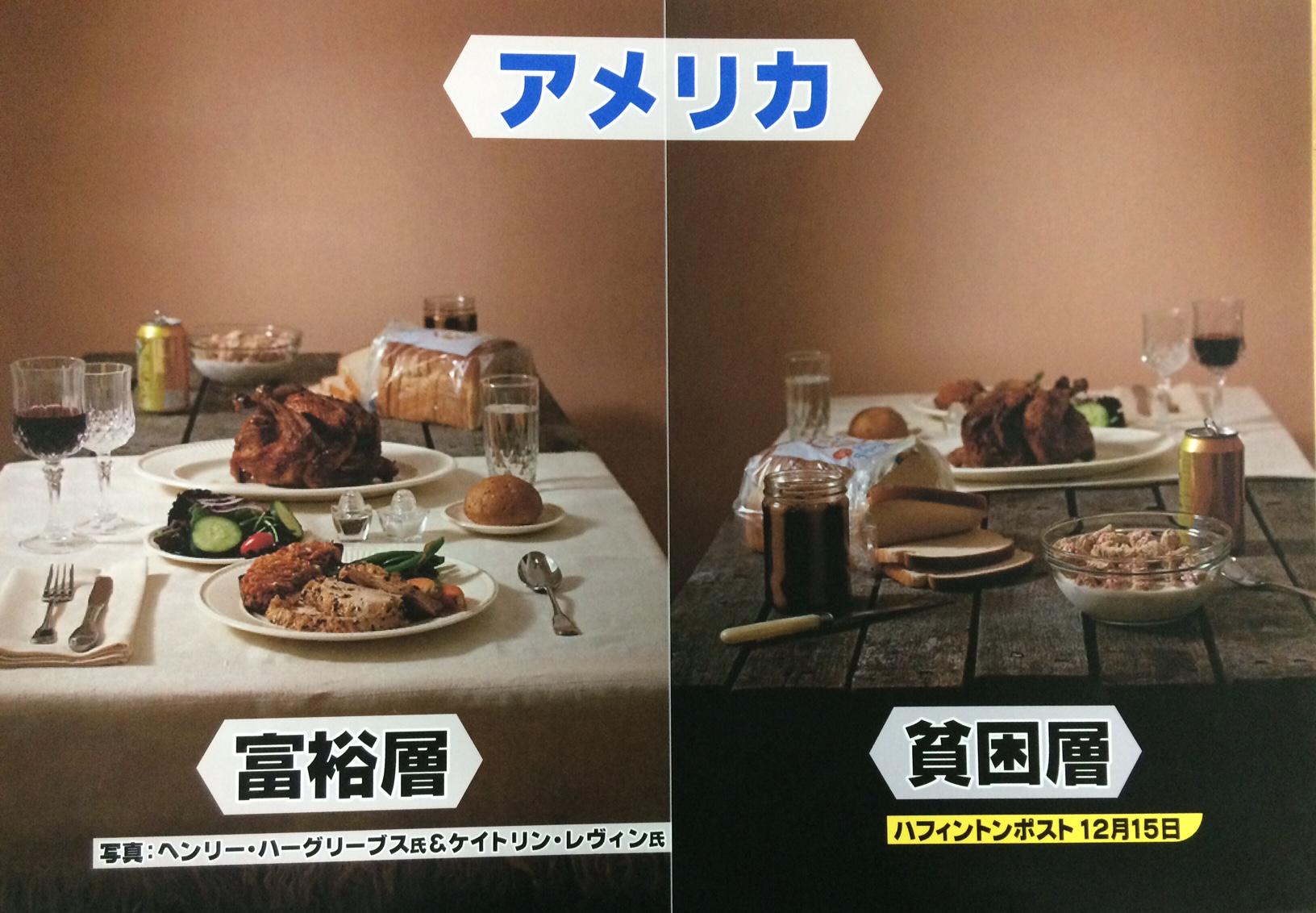 まるお アメリカの肥満がうなづける 貧困層ほど太るというね Rt Morning Cross 今日のオピニオンcross 坂根シルックさん Sirkku Finlandのテーマは 食事の写真で見る貧困問題 クロス Http T Co Raawq4dj4v