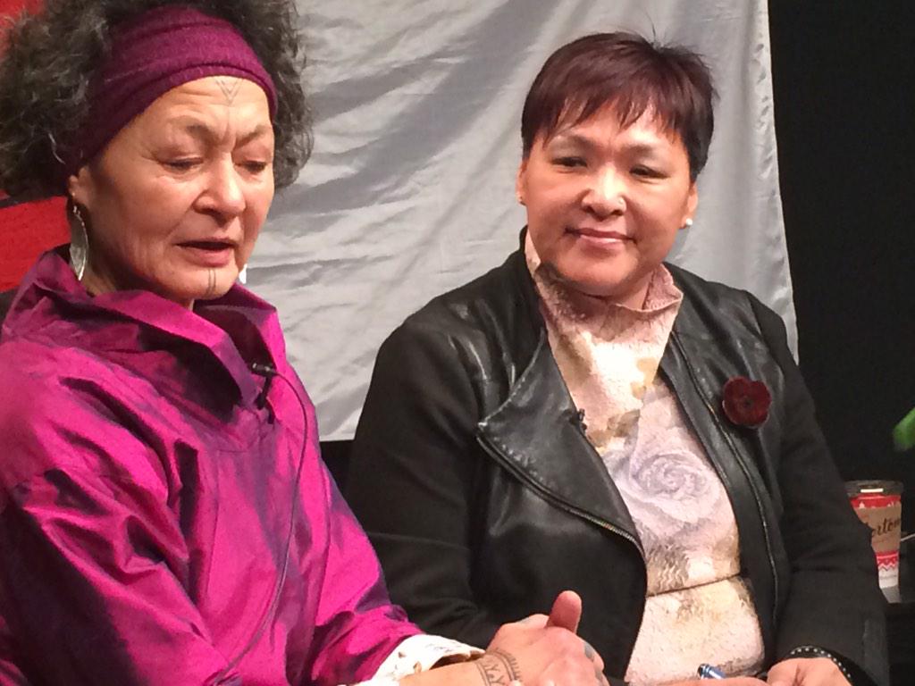 Qanuq_Isumavit's tweet photo. Aaju Peter and Okalik Eegeesiak discuss call from Laasalusi of Pangnirtung #QanuqIsumavit on #APTN http://t.co/OWcqOfpk9Z