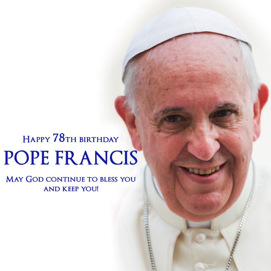 cnalive's tweet image. Join us in praying for #PopeFrancis and his special intentions today on his 78th birthday!