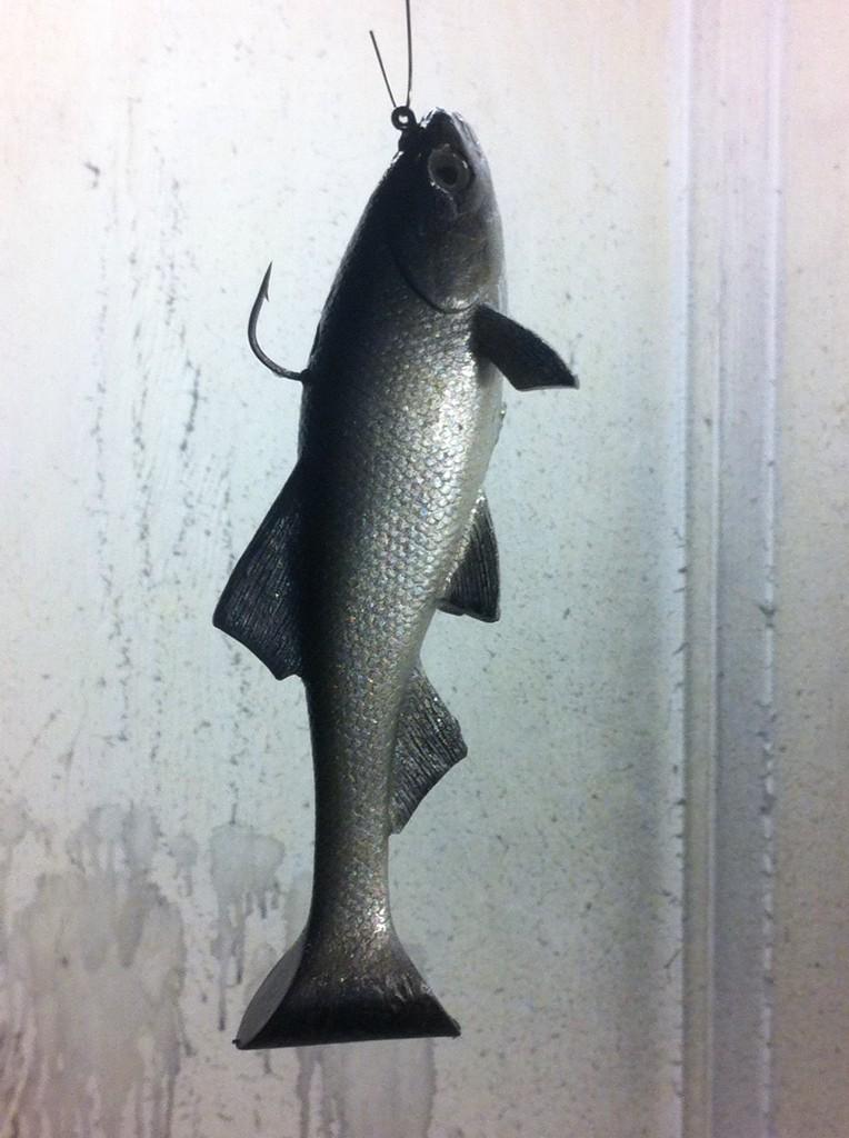 WiredAngler's tweet photo. Painting up some 8" Hitch prototype baits at JSJ baits. http://t.co/vsgMBrPpEY