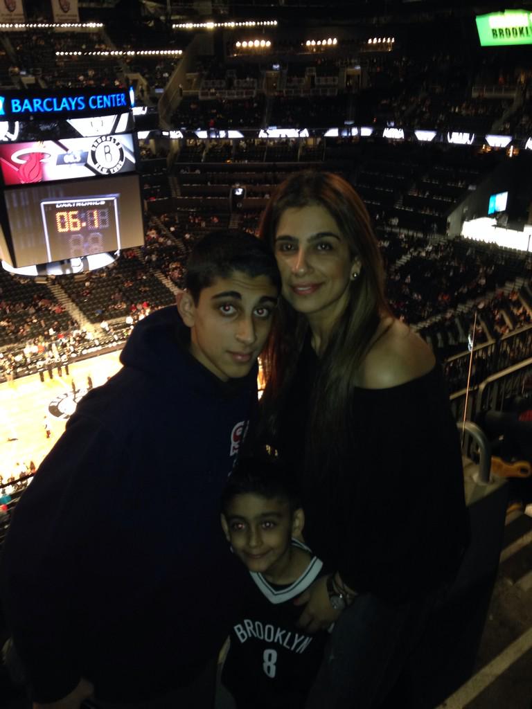 ORuchika's tweet image. At Nets vs Miami heat in Barclays center.