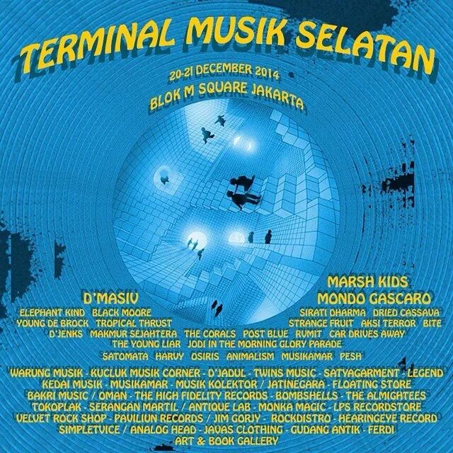 21 desember 2014 at Blok M Square Jakarta dan kami main jam 4 sore.