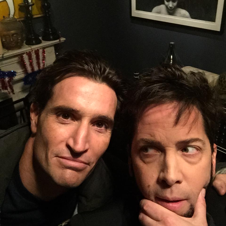 danbucatinsky's tweet photo. #scandal's Michael &amp; #scandal James on set at @marrymeNBC. This guy keeps doggin' me! He got Cyrus. Isnt that enough? http://t.co/FuNyJXjfID