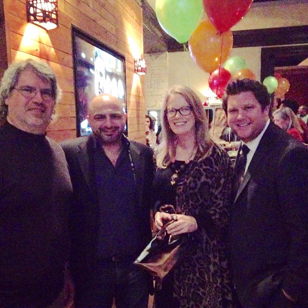 sandyhibbard's tweet image. with Tom Sullinger and Andre of #tangotab at the @tangotab holiday party - We fed 21,600 people so far tonight!