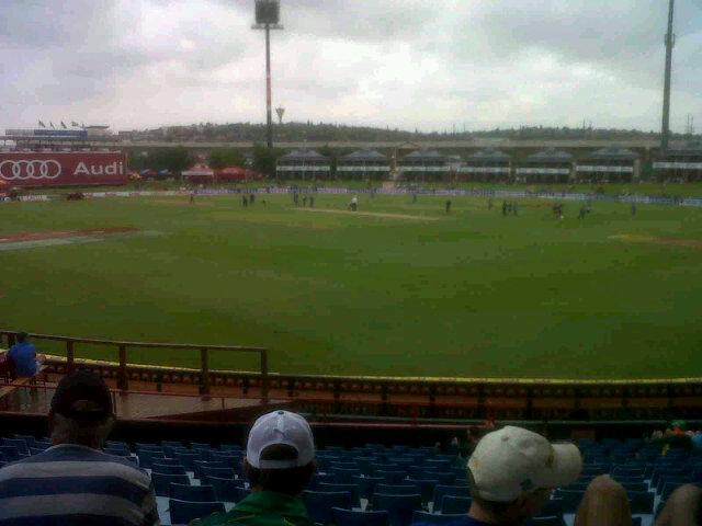 Not a bad place to be spending a wednesday :D #SAvWI #CricketConnoisseur