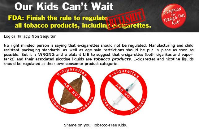 Orionvapes's tweet photo. .@TobaccoFreeKids need to be called out for their bullshit. All #ecig users should help put an end to this. http://t.co/O1H5OgWK5z