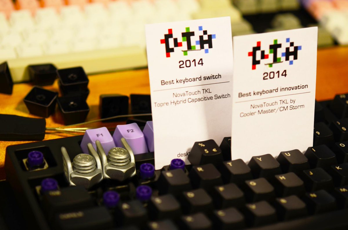 Last week the NovaTouch TKL won in 2 categories during the <a href="/deskthority/">deskthority</a> Awards 2014 We're proud at our 2 trophies! :D