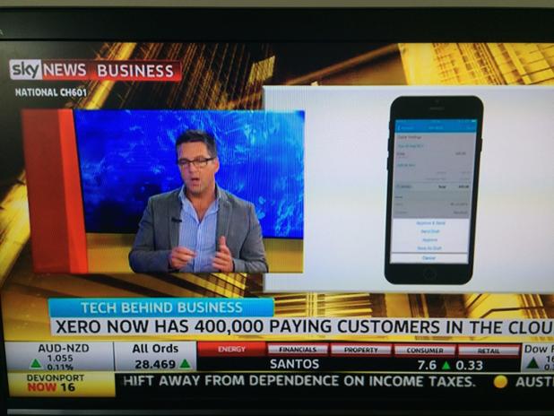 Xero AU MD <a href="/Chris_ridd/">Chris Ridd</a> on <a href="/skynews/">Sky News</a> Technology Behind Business discussing our momentum in Australia  ^MH