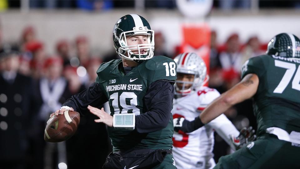 SInow's tweet photo. Michigan State QB Connor Cook expects to return for his senior season http://t.co/qkjI3FnRPC http://t.co/GHbGdIy114