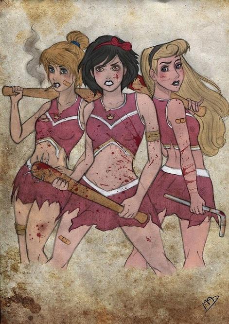 TapslayerAlice's tweet image. Would you like your #Disney princesses as #zombie slayers too? Yay or Nay? Comment below! #TapslayerAliceInZombieland