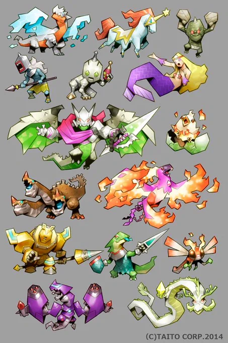 モンスターデザインを担当した「モンスターキャラバン」のイラストを紹介します。モバゲーで配信されて、すでにサービス終了しているタイトルですが、初のソシャゲの仕事で思い出深い作品です。 