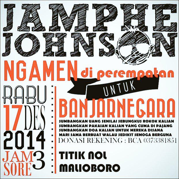 Gendut_Bunker's tweet photo. @JogjaBeriklan 15.30 kita ngamal bareng jamphe johnson buat banjarnegara di Nol Km malioboro cp 0819663001 abay JJ... http://t.co/jRdflm0Wp0