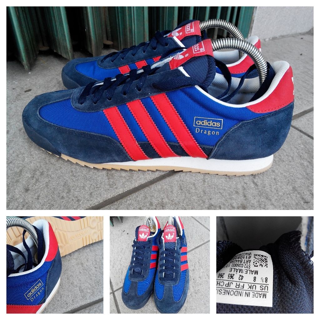 Adidas Dragon. navy-red.Size 42,44.Box 