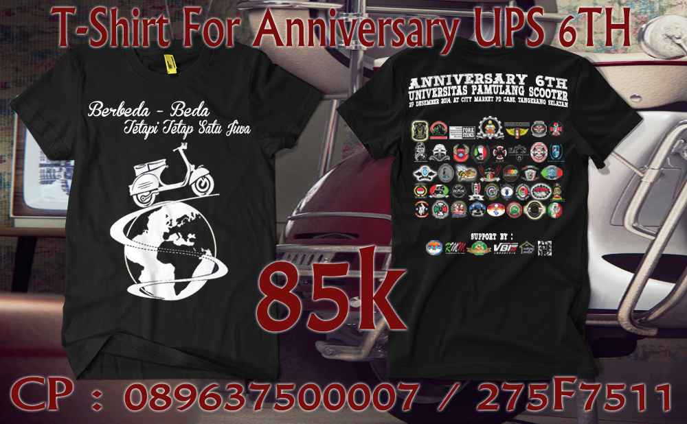 janessitepu's tweet photo. Ready stockkkkk kaos aniv u.p.s bahan combed30s cuma 85k bebas stiker bleh http://t.co/AcTL19t30q