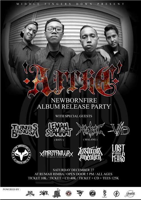 AJTHC "New Born Fire" Album Release Party | 27 Des | Rumah Rimba Blitar