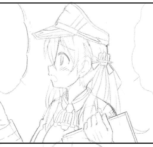 プリンツの下描き段階って以上に龍驤に見えるんですよね。 