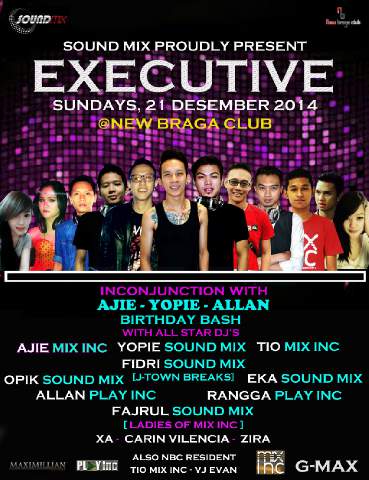 Soundmix_Info's tweet photo. "@yopie_ipoy: Sunday 21 December 2014 @newbragaclub http://t.co/2mxhB9q2Et"